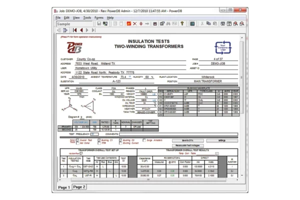 Megger PowerDB Pro - Asset and Test Data Management Software